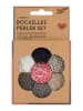 folia PAPER Perlen-Bastelset in Schwarz/ Silber/ Grau - 90 g