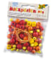 folia PAPER Drewniane koraliki w kolorze czerwonym, żółtym i pomarańczowym - 60 g