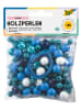folia PAPER Holzperlen in Blau - 60 g