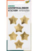 folia PAPER Adventskalendersticker "Stars Gold" - ab 5 Jahren