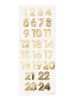 folia PAPER Adventskalendersticker "Numbers Gold" - ab 5 Jahren