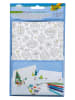 folia PAPER Kaarten om zelf te kleuren "X-Mas" - 4 kaarten