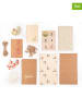 folia PAPER 97-delige adventskalenderset "Falala" lichtbruin/meerkleurig