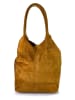 ORE10 Skórzany shopper bag "Rabar" w kolorze jasnobrązowym - 36 x 45 x 19 cm
