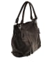 ORE10 Leder-Henkeltasche "Carre" in Schwarz - (B)45 x (H)30 x (T)14 cm
