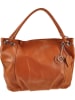 ORE10 Leren shopper "Carre" cognackleurig - (B)45 x (H)30 x (D)14 cm