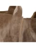ORE10 Leren shopper "Laura" taupe - (B)38 x (H)41 x (D)20 cm