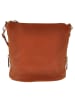 ORE10 Leder-Umhängetasche "Ambly" in Cognac - (B)20 x (H)19 x (T)10 cm
