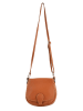 ORE10 Leder-Umhängetasche in Hellbraun - (B)17 x (H)19 x (T)6 cm