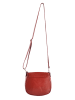 ORE10 Leder-Umhängetasche in Rot - (B)17 x (H)19 x (T)6 cm