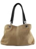 ORE10 Leder-Henkeltasche in Taupe - (B)32 x (H)20 x (T)14 cm