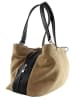 ORE10 Leren handtas taupe - (B)32 x (H)20 x (D)14 cm