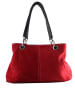 ORE10 Leren handtas rood - (B)32 x (H)20 x (D)14 cm