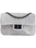 ORE10 Leder-Umhängetasche in Hellgrau - (B)20 x (H)11 x (T)6,5 cm
