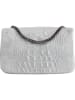 ORE10 Leder-Umhängetasche in Hellgrau - (B)20 x (H)11 x (T)6,5 cm