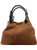 ORE10 Leder-Henkeltasche in Hellbraun - (B)34 x (H)29 x (T)18 cm