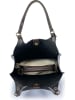 ORE10 Leren shopper "Prince" zwart - (B)32 x (H)35 x (D)13 cm