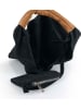 ORE10 Leder-Schultertasche "Lord" in Schwarz - (B)34 x (H)39 x (T)8 cm