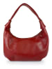 ORE10 Leren schoudertas "Brasi" rood - (B)38 x (H)21 x (D)4 cm