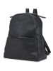 ORE10 Leder-Rucksack "Livia" in Schwarz - (B)28 x (H)33 x (T)14 cm