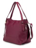 ORE10 Leren handtas "Abert" bordeaux - (B)38 x (H)28 x (D)16 cm