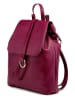 ORE10 Leren rugzak "Bosar" bordeaux - (B)33 x (H)36 x (D)11 cm