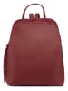 ORE10 Leren rugzak "Olow" bordeaux - (B)30 x (H)33 x (D)16 cm