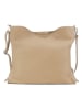 ORE10 Leren handtas "Molin" beige - (B)39 x (H)33 x (D)13 cm