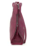 ORE10 Leder-Henkeltasche "Molin" in Lila - (B)39 x (H)33 x (T)13 cm