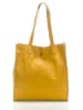ORE10 Leder-Schultertasche "Aram" in Gelb - (B)34 x (H)28 x (T)12 cm
