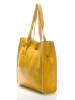 ORE10 Leder-Schultertasche "Aram" in Gelb - (B)34 x (H)28 x (T)12 cm