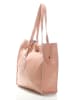 ORE10 Leder-Schultertasche "Aram" in Rosa - (B)34 x (H)28 x (T)12 cm