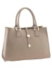 ORE10 Leren handtas "Mida" beige - (B)35 x (H)25 x (D)11 cm