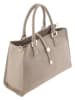 ORE10 Leder-Henkeltasche "Mida" in Beige - (B)35 x (H)25 x (T)11 cm