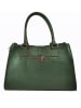 ORE10 Leren handtas "Mida" groen - (B)35 x (H)25 x (D)11 cm