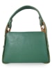 ORE10 Leren handtas "Raser" groen - (B)17 x (H)12 x (D)6 cm