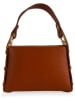 ORE10 Leder-Henkeltasche "Raser" in Hellbraun - (B)17 x (H)12 x (T)6 cm