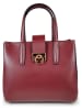ORE10 Leren handtas "Senio" bordeaux - (B)28 x (H)22 x (D)13 cm