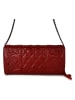 ORE10 Leder-Umhängetasche "Misca" in Rot - (B)25 x (H)13 x (T)3 cm