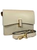 ORE10 Leder-Umhängetasche "Lazur" in Beige - (B)22 x (H)18 x (T)7 cm