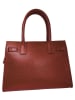 ORE10 Leder-Henkeltasche "Waser" in Rot - (B)28 x (H)20 x (T)13 cm