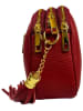 ORE10 Leren schoudertas "Bristol" rood - (B)23 x (H)6 x (D)9 cm