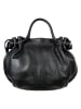 Florence Bags Leder-Henkeltasche "Chiessi" in Schwarz - (B)40 x (H)30 x (T)15 cm