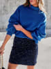 LA Angels Rollkragenpullover in Blau
