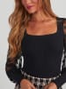 Milan Kiss Bluse in Schwarz