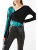 Milan Kiss Blouse zwart/turquoise