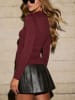 Milan Kiss Bluse in Bordeaux