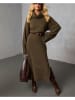Milan Kiss Strickkleid in Khaki