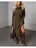 Milan Kiss Strickkleid in Khaki