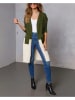 Milan Kiss Cardigan in Khaki/ Creme